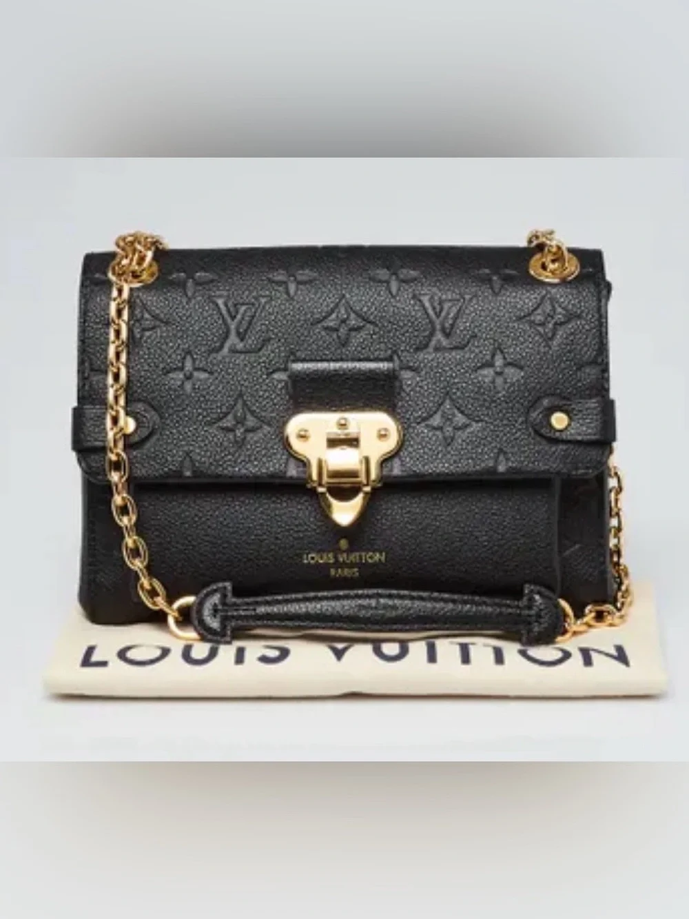Louis Vuitton Vavin BB Black Embossed Empreinte Leather Crossbody, Shoulder Bag - Picture 2 of 14